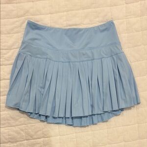 Light Blue Pleated Women's Skirt GoldHinge